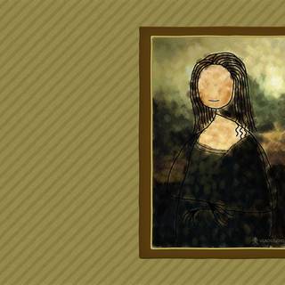 Mona Lisa funny wallpaper