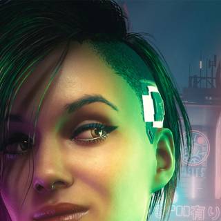 PS4 Cyberpunk girl wallpaper