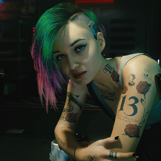 PS4 Cyberpunk girl wallpaper