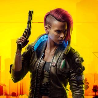 PS4 Cyberpunk girl wallpaper