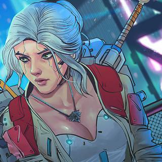 PS4 Cyberpunk girl wallpaper