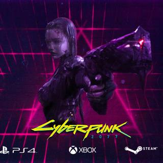 PS4 Cyberpunk girl wallpaper