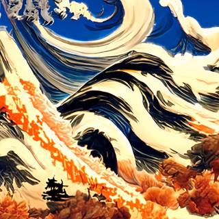 Hokusai HD iPhone wallpaper