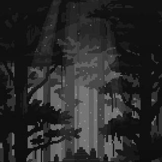 Pixel black wallpaper