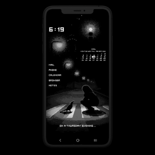 Pixel black wallpaper