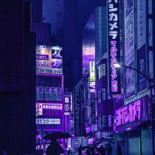 Japanese blue wallpaper
