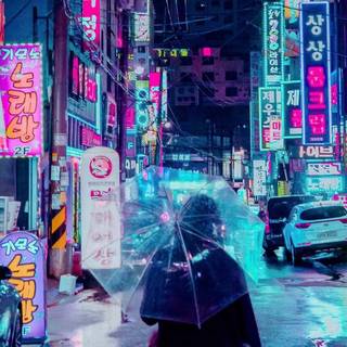 Japanese blue wallpaper
