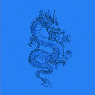 Japanese blue wallpaper