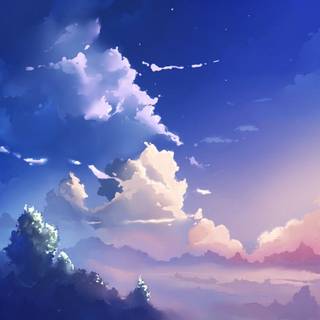 Japanese blue wallpaper