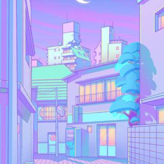 Japanese blue wallpaper