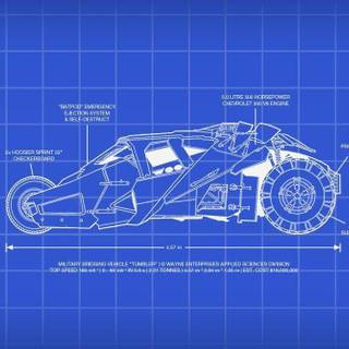 Car blueprint wallpaper