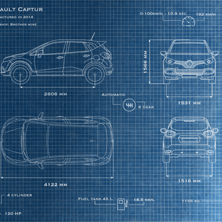 Car blueprint wallpaper