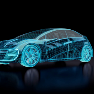 Car blueprint wallpaper