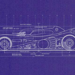 Car blueprint wallpaper