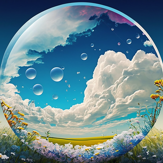 Summer bubbles wallpaper