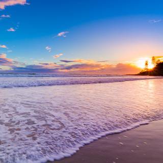 Summer sunset 4k wallpaper