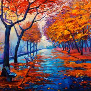 4k autumn art wallpaper