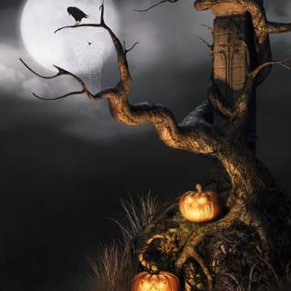 Kawaii Halloween Android wallpaper
