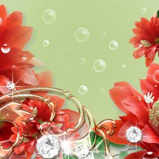 Summer bubbles wallpaper