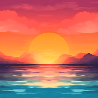 Summer sunset 4k wallpaper