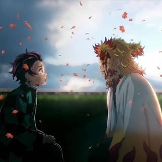 Tanjiro crying wallpaper