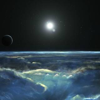 Space dual monitor wallpaper