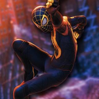 Miles Morales iPhone 13 wallpaper