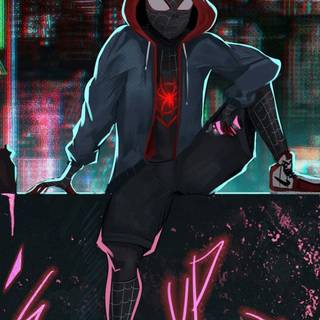 Miles Morales iPhone 13 wallpaper