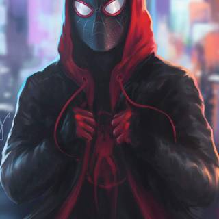 Miles Morales iPhone 13 wallpaper