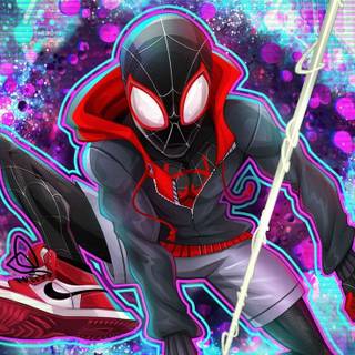 Miles Morales iPhone 13 wallpaper