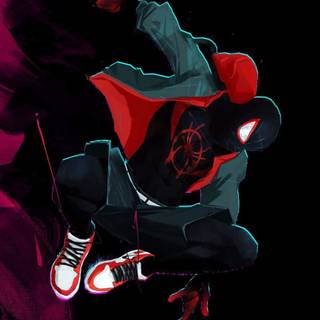 Miles Morales iPhone 13 wallpaper