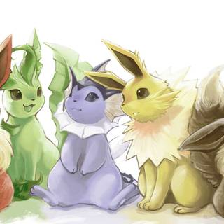 Eevee and Flareon wallpaper