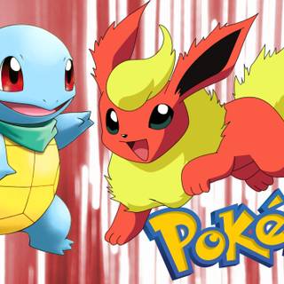 Eevee and Flareon wallpaper