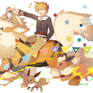 Eevee and Flareon wallpaper