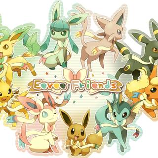 Eevee and Flareon wallpaper