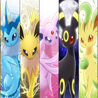 Eevee and Flareon wallpaper