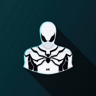 Black and white Spider-Man wallpaper