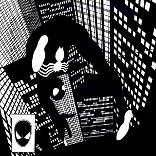 Black and white Spider-Man wallpaper