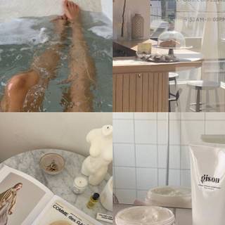 Clean girl aesthetic wallpaper