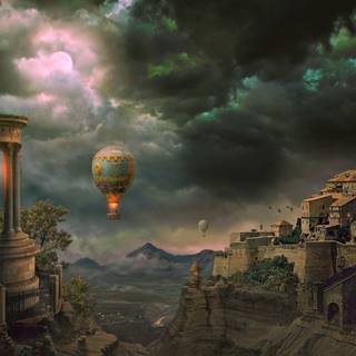 Sci fi world wallpaper