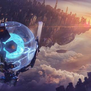 Sci fi world wallpaper