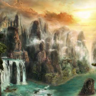 Sci fi world wallpaper