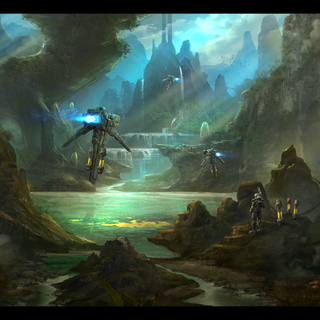 Sci fi world wallpaper