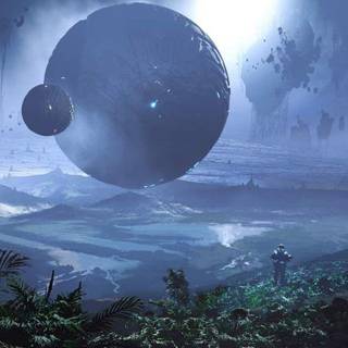 Sci fi world wallpaper