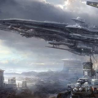 Futuristic world wallpaper