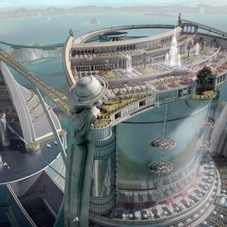 Futuristic world wallpaper