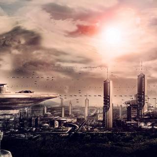 Futuristic world wallpaper