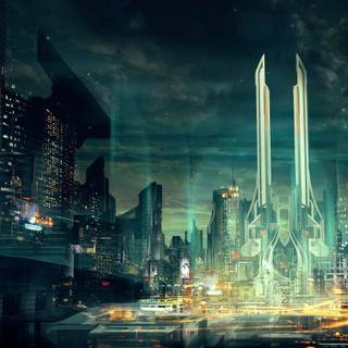 Futuristic world wallpaper