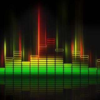 Audio wave wallpaper