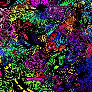 Trippy music wallpaper